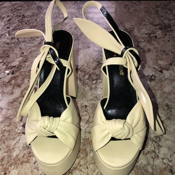saint laurent bianca platform sandals
